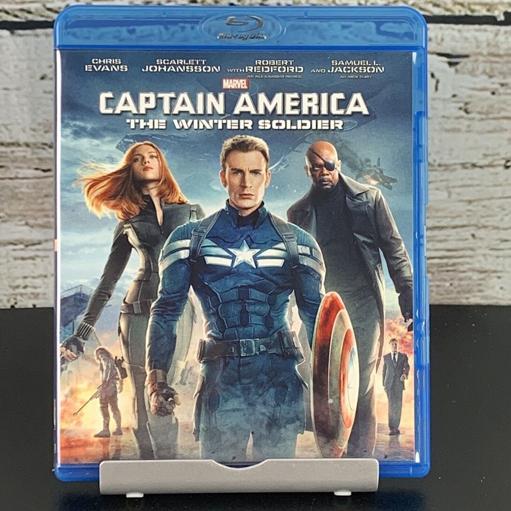 Captain America: The Winter Soldier (Blu-ray, 2014) Chris Evans Scarlett Johan